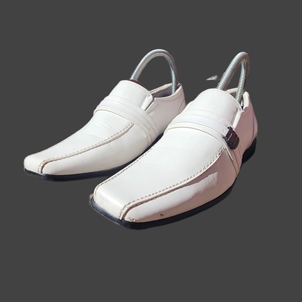 Bonafini Collection Boys/Men White Dress Shoes Size 4.5